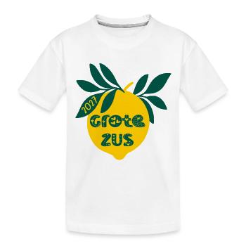 Annonce du bébé 2027 - T-shirt bio Premium Enfant - blanc - Devant