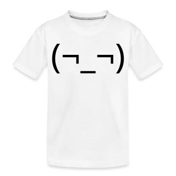 Émote d’agacement de la Garde Latérale Sèche (¬_¬) - T-shirt bio Premium Enfant - blanc - Devant