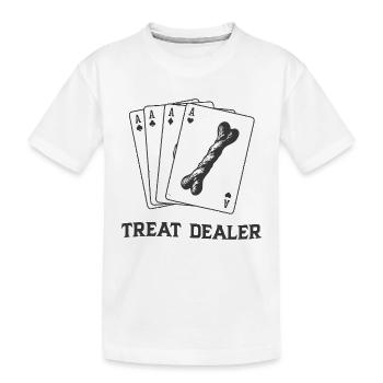 The Ace of Treats! - Kids' Premium Organic T-Shirt - white - Front