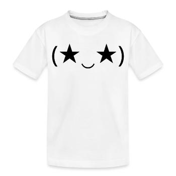 Émote Œil d’Étoile (★‿★) inspire - T-shirt bio Premium Enfant - blanc - Devant
