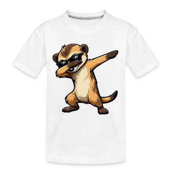 Tamponnage de suricate - T-shirt bio Premium Enfant - blanc - Devant