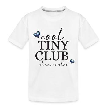 Cool Tiny Club - T-shirt bio Premium Enfant - blanc - Devant