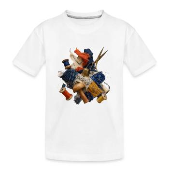 Art de la réparation visible - T-shirt bio Premium Enfant - blanc - Devant
