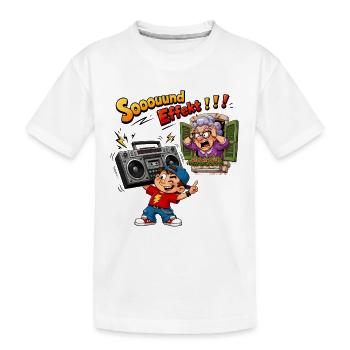 Boombox Chaos mit Oma - Kinder Premium Bio T-Shirt - Weiß - Vorne