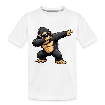 Dab Gorilla - T-shirt bio Premium Enfant - blanc - Devant