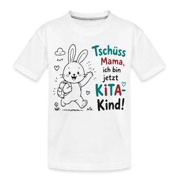 KiTa Abschied Bunny - Kinder Premium Bio T-Shirt - Weiß - Vorne