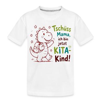 Kita Abschied Drachenfreund - Kinder Premium Bio T-Shirt - Weiß - Vorne