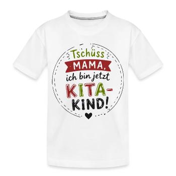 Kita Kind Abschied Motiv - Kinder Premium Bio T-Shirt - Weiß - Vorne