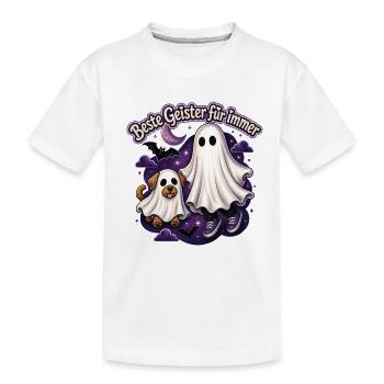 Geister-Bande - Kinder Premium Bio T-Shirt - Weiß - Vorne