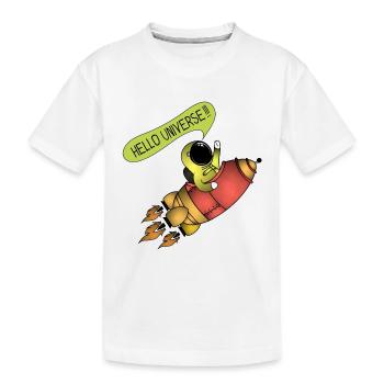 Rocket (Bonjour Universe) - T-shirt bio Premium Enfant - blanc - Devant