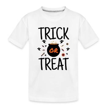 Trick or Treat - Festins de bonbons d'Halloween - T-shirt bio Premium Enfant - blanc - Devant