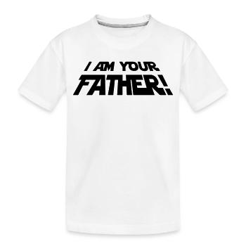 Dein Vater – Lustiges Sci-Fi Design für Nerds - Kinder Premium Bio T-Shirt - Weiß - Vorne