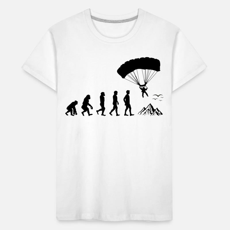Fallschirmspringen Evolution Kinder Premium Bio T-Shirt