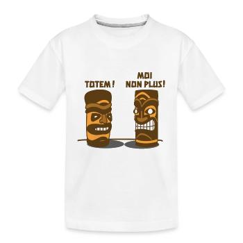 TOTEM, MOI NON PLUS ! - T-shirt bio Premium Enfant - blanc - Devant