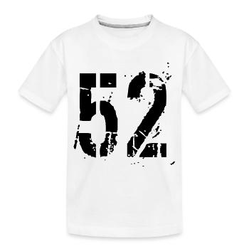 Nombre 52 - T-shirt bio Premium Enfant - blanc - Devant