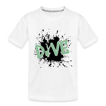 tauchen, diving, taucher, apnoe - Kinder Premium Bio T-Shirt - Weiß - Vorne