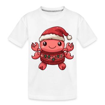 Crabe Crabe Noël - T-shirt bio Premium Enfant - blanc - Devant