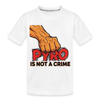 Chemise Pyro Statement – Vos feux d’artifice sont de l’art ! - T-shirt bio Premium Enfant - blanc - Devant