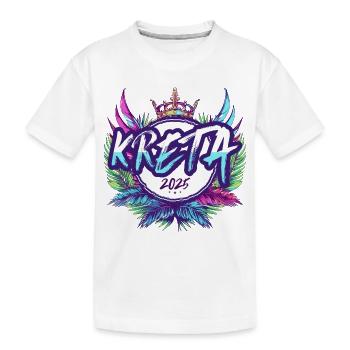 Crète 2025 Coloré - T-shirt bio Premium Enfant - blanc - Devant