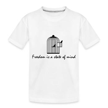 Liberté - T-shirt bio Premium Enfant - blanc - Devant