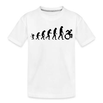 Évolution des fauteuils roulants * - T-shirt bio Premium Enfant - blanc - Devant