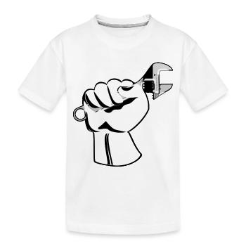 Artisan cadeau clé outil - T-shirt bio Premium Enfant - blanc - Devant