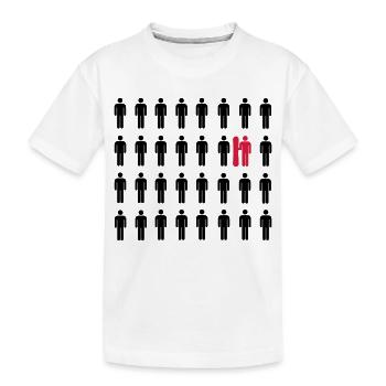 cœur - T-shirt bio Premium Enfant - blanc - Devant