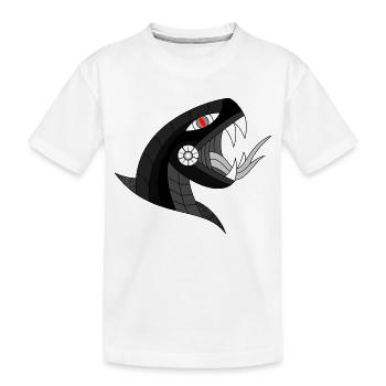 Dunkle Schlange - Kinder Premium Bio T-Shirt - Weiß - Vorne