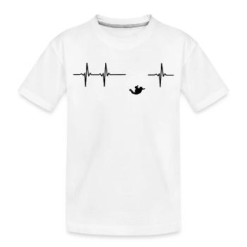 Parachute jumper impulsion - T-shirt bio Premium Enfant - blanc - Devant