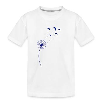 Rainbow Dandelion Paraglider Bleu - T-shirt bio Premium Enfant - blanc - Devant