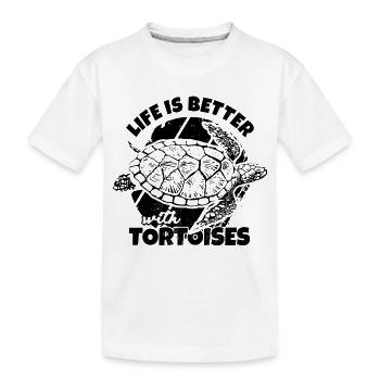 Tortues - T-shirt bio Premium Enfant - blanc - Devant