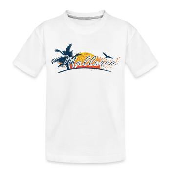 Mallorca 2026 - Balearen - Spanien - Kinder Premium Bio T-Shirt - Weiß - Vorne
