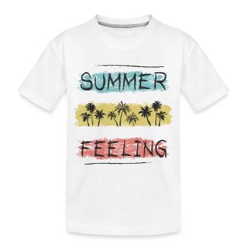 Sensation estivale - T-shirt bio Premium Enfant - blanc - Devant