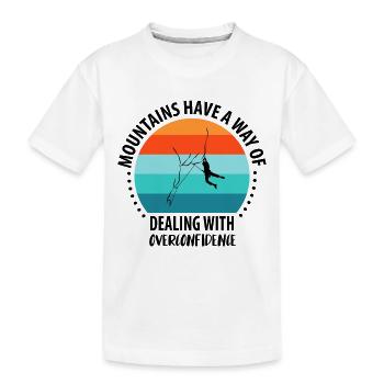Rochers d’escalade vintage - T-shirt bio Premium Enfant - blanc - Devant