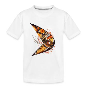 Australischer Bumerang mit Ethno Muster - Kinder Premium Bio T-Shirt - Weiß - Vorne