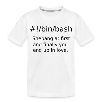 Shebang - T-shirt bio Premium Enfant - blanc - Devant