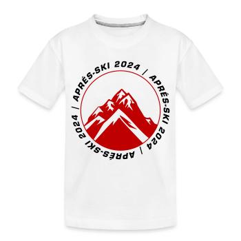 Après-ski 2024 - T-shirt bio Premium Enfant - blanc - Devant