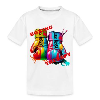 Box-Therapie - Kinder Premium Bio T-Shirt - Weiß - Vorne