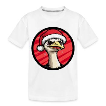 Bouquet Animal de Noël - T-shirt bio Premium Enfant - blanc - Devant