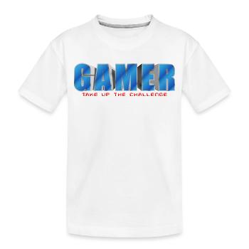 NERDY pour toujours - Gamer - T-shirt bio Premium Enfant - blanc - Devant