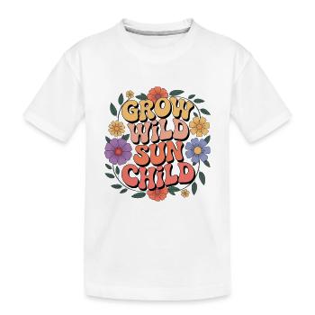 Hippy - Kids' Premium Organic T-Shirt - white - Front