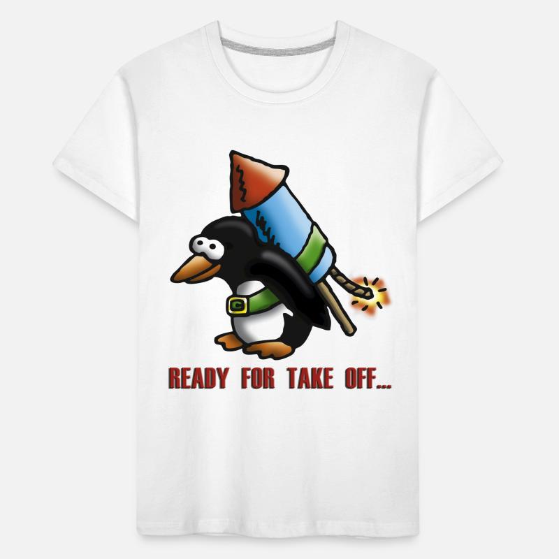 rocket_pinguin_e Kinder Premium Bio T-Shirt