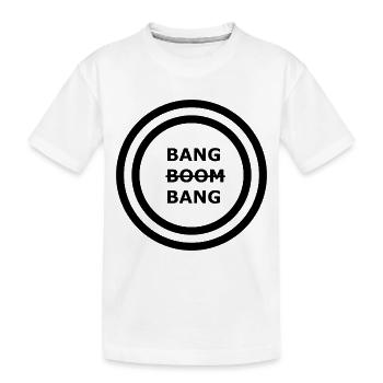 Bang Boom Bang - Logo Design Part 1 - Kinder Premium Bio T-Shirt - Weiß - Vorne