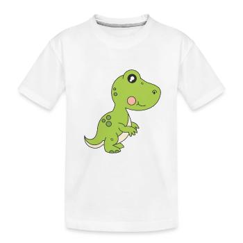 doux bébé Dino super confiance style comique - T-shirt bio Premium Enfant - blanc - Devant