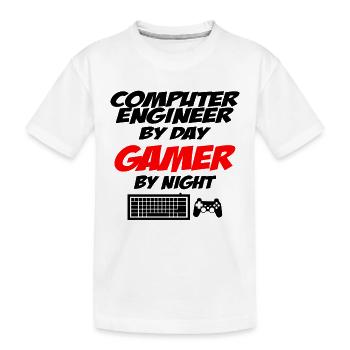 Computer engineer - Kids' Premium Organic T-Shirt - white - Front