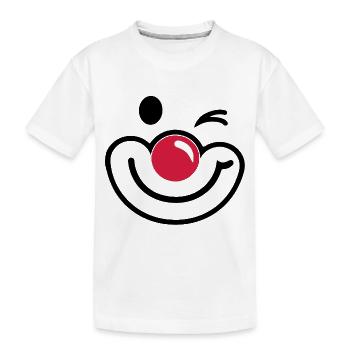clown - T-shirt bio Premium Enfant - blanc - Devant