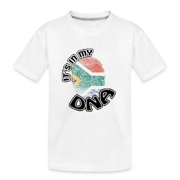 Geschenk Its in my dna dns roots Suedafrika - Kinder Premium Bio T-Shirt - Weiß - Vorne