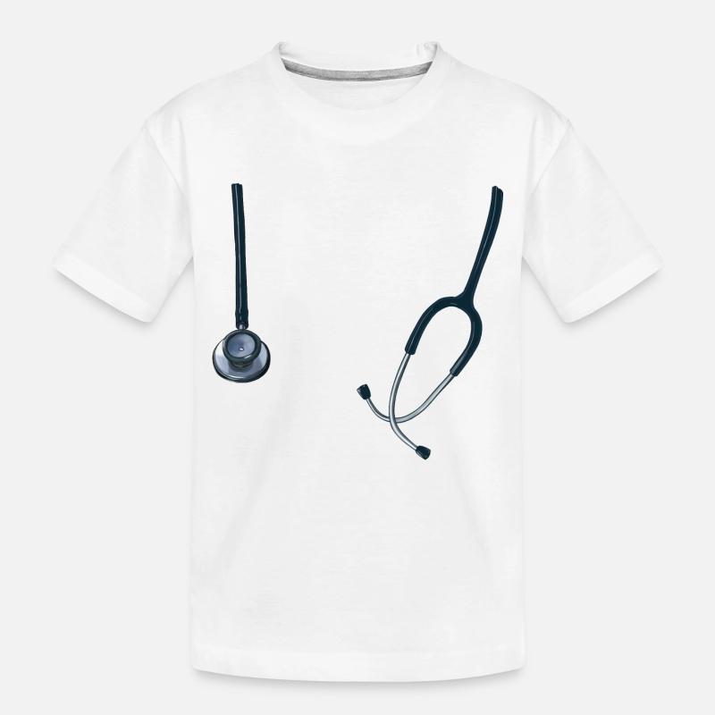 stéthoscope - T-shirt bio Premium Enfant - blanc