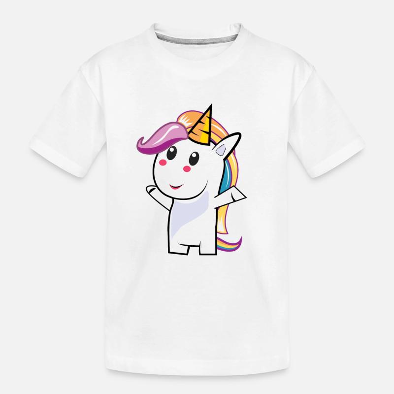 coupe Unicorn - T-shirt bio Premium Enfant - blanc