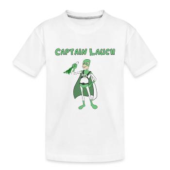 Captain Lauch - Kinder Premium Bio T-Shirt - Weiß - Vorne
